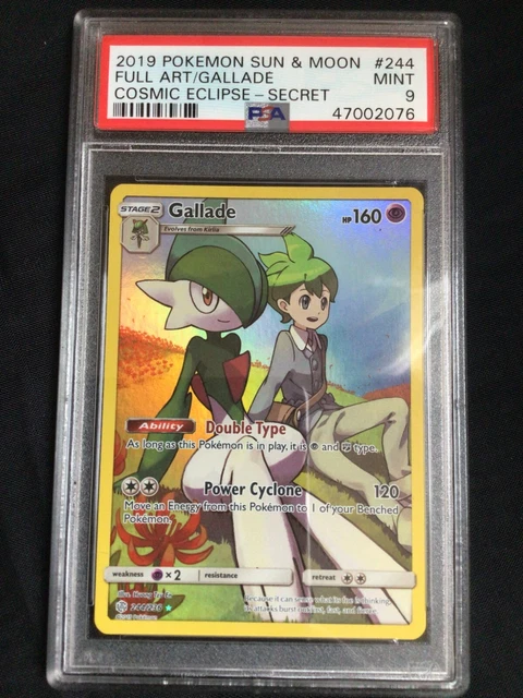 Pokemon: Cosmic Eclipse Secret Rare: Gallade 244/236: PSA 9