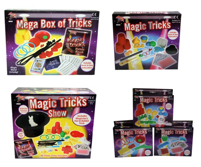 Magic Tricks Show Various Sets Magician Kids Children Child Plastic Hat Rabbit