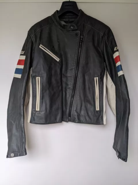 RARE DAINESE 1972 Merx Ladies Leather Retro Jacket SIZE 46 175.00