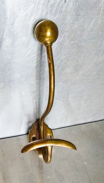 Porte-manteaux Double En Laiton – Porte-chapeaux Ancien – Décoration Vintage