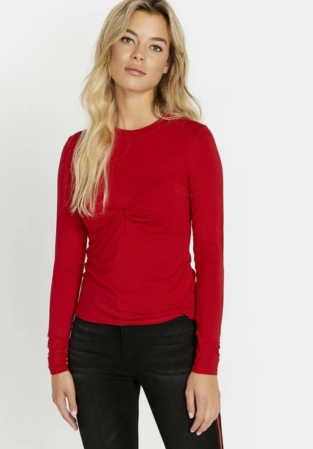 David Bitton Buffalo front knot top red size XS