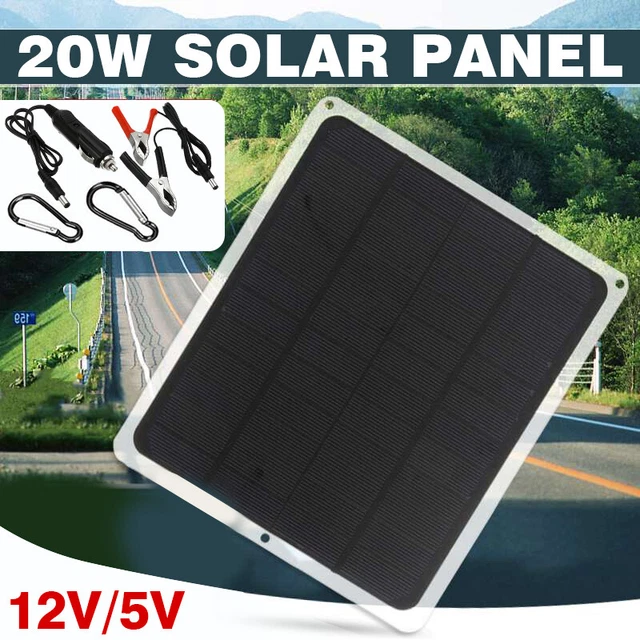 Kit de batterie de chargeur de panneau solaire 22W MPPT DC 12V USB bateau marin