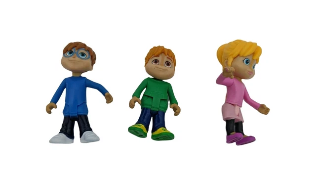 Fisher Price Alvin and the Chipmunks  figures Simon Theodore Brittany  3"