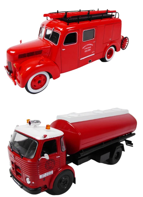 Lot De 3 Camions De Pompiers Miniatures 1:43 - Berliet + Renault - Salvat - Neufs