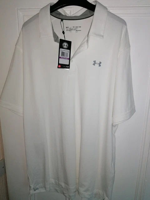 Under Armour Heatgear Golf Polo White XXL BNWT