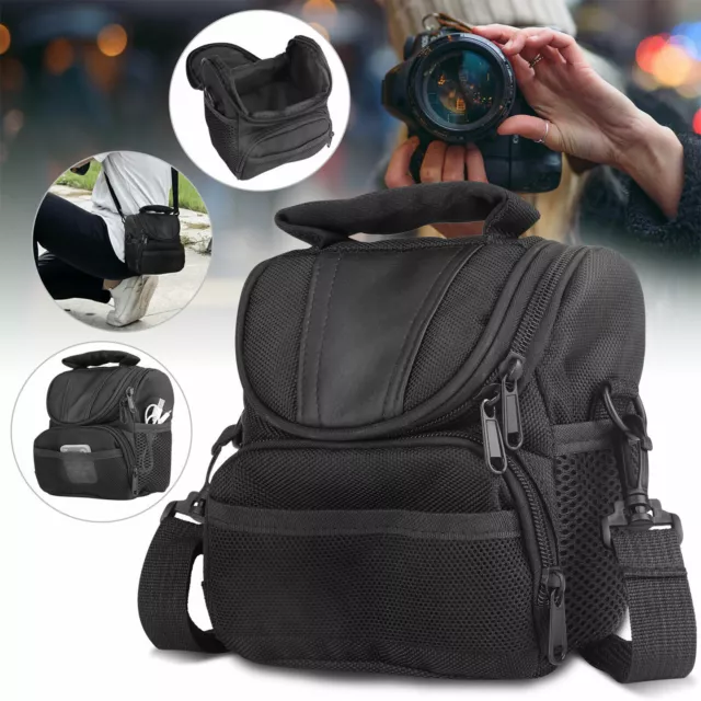 Camera Protective Bag Shoulder Pouch Zipper Case for Nikon Canon Sony DSLR