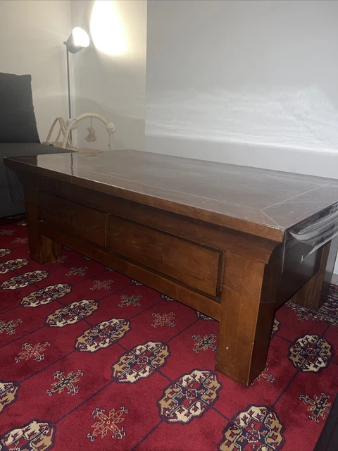 Harveys oak coffee table discount