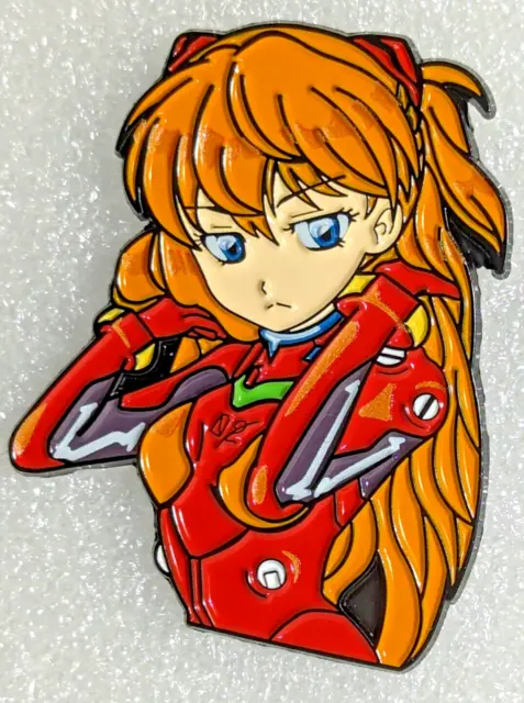 Asuka Langley Neon Genesis Evangelion Unit-02 Soft Enamel Pin Lapel Brooch