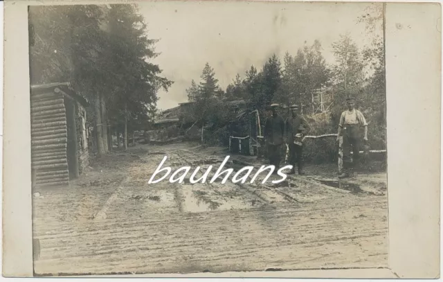 Foto Argonnen -Soldaten-Lager-Unterkunft-Stellung 1.WK  (h126)