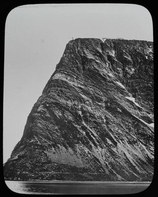 ANTIQUE Magic Lantern Slide THE NORTH CAPE C1910 PHOTO NORWAY