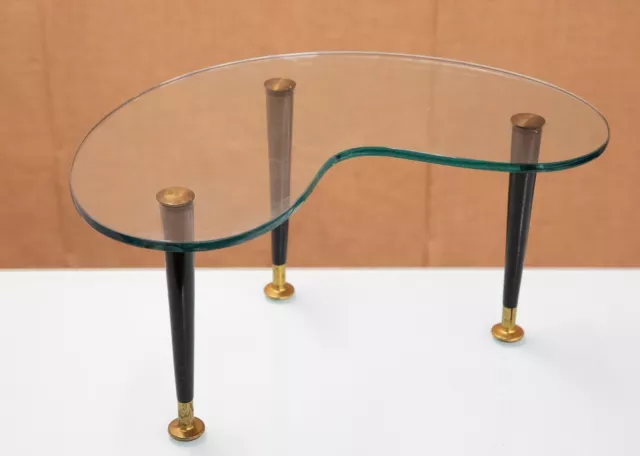Antique Mid 20th Century Glass Occasional Coffee Lamp Tables