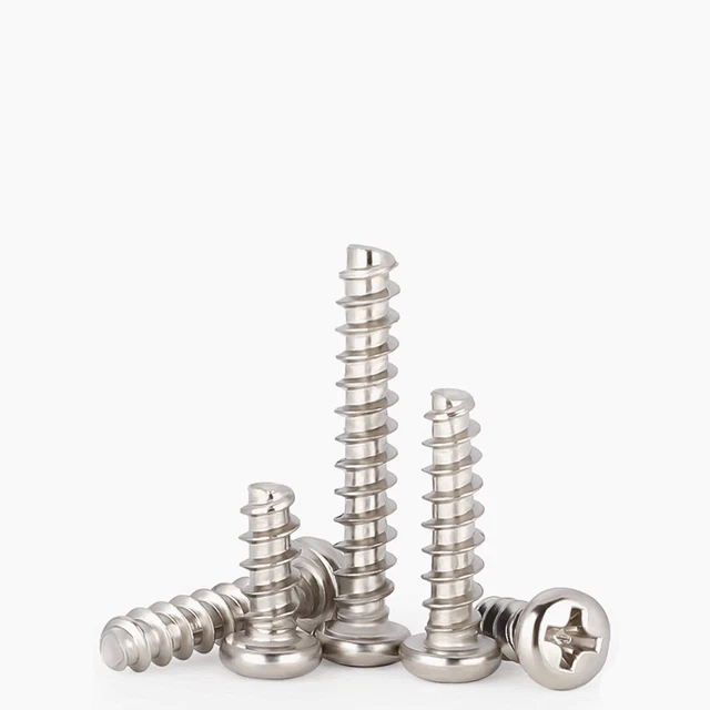 M2 Phillips self-tapping screw pan head iron nickel plating flat tail nails
