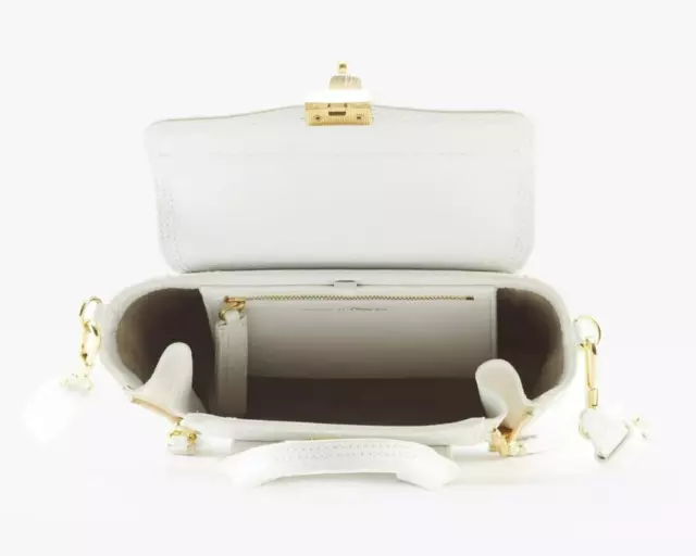 3.1 Phillip Lim Mini Pashli Antique White Leather Satchel Bag - MSRP $695.00 3