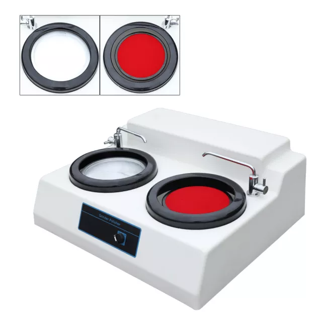 Electric Metallographic Sample Polishing Machine Lab Disc Specimen Polisher 110V