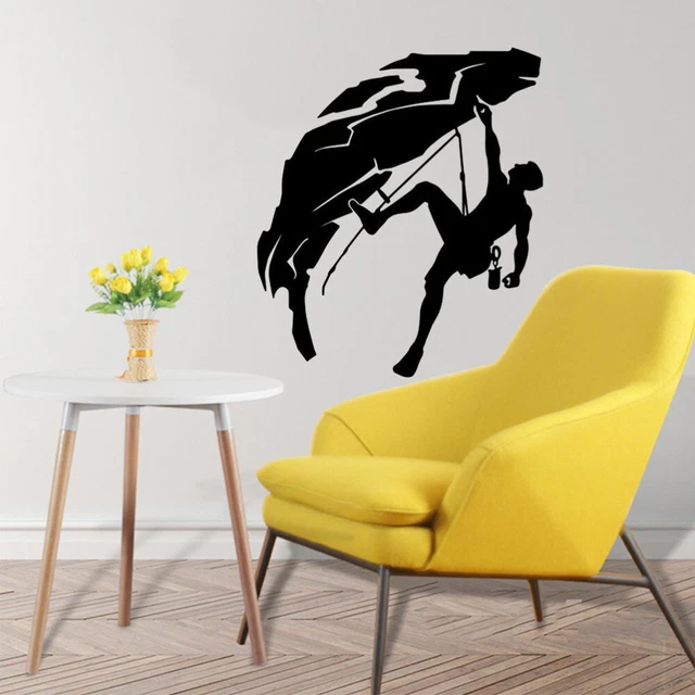 Escalade Wall Decal Sticker Mountain Climbing Climber Wall Art