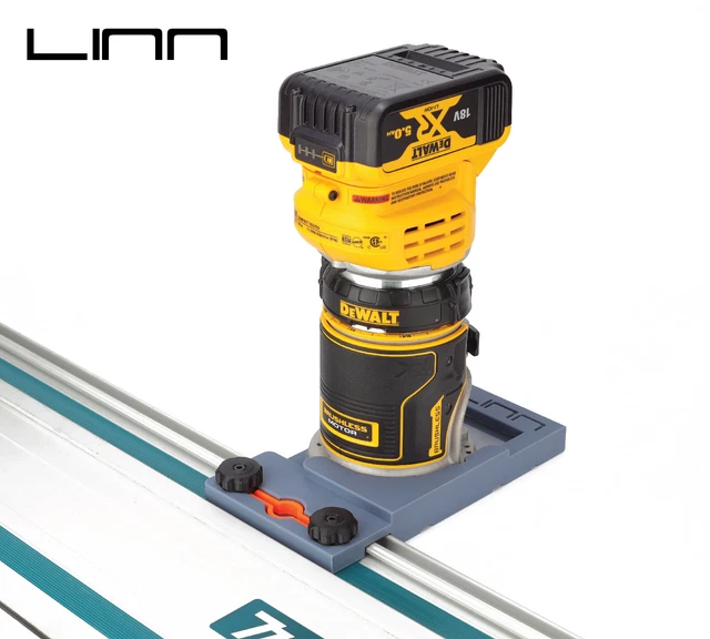 DEWALT ROUTER TO Makita Track Rail Guide Adaptor, DCW600 18v Adapter £ ...
