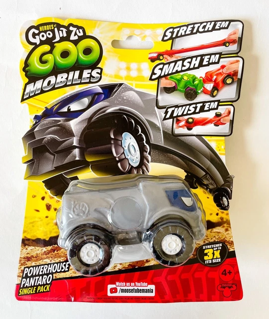 Heroes Of Goo Jit Zu Goo Mobile - Powerhouse Pantaro - Voiture Extensible Et Écrasable - Jouet Sensoriel Dès 4 Ans - Collection 4 Modèles