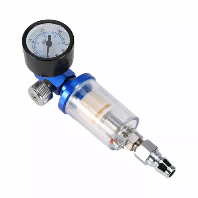 1/4 " Druckluftfilter Druckminderer Luftregler mit Manometer für Lackierpis V6T4