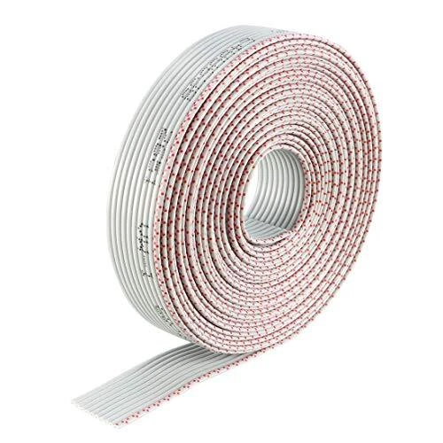 Flat Ribbon Cable 10P Gray Wire 1.27mm Pitch 3 Meters Long