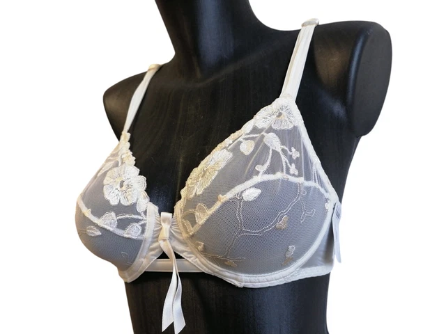 Soutien-gorge Aubade Référence 9314 - Noir/gris - Taille FR90B / EUR-DE75B - Neuf Avec étiquettes