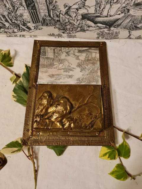 Porte courrier vintage laiton style Louis XV 1920 - Antiquités