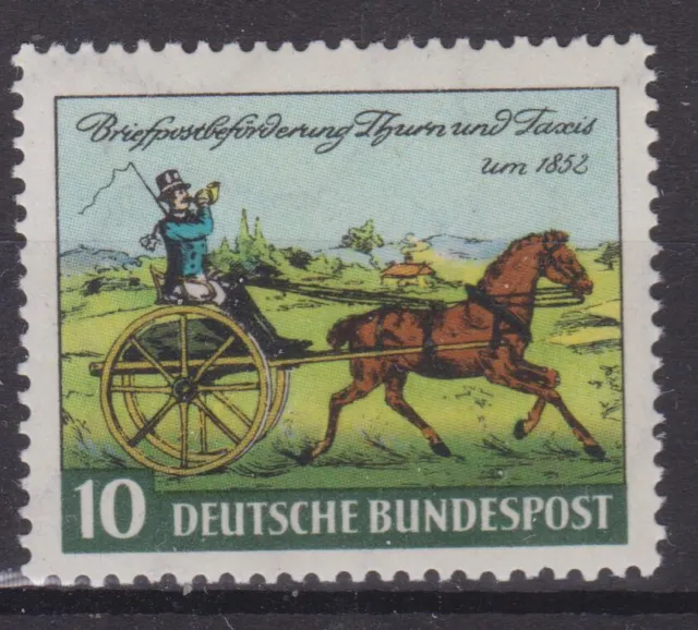 BRD Nr. 160 postfrisch,  "Briefpostbeförderung Thurn+Taxis", 10 Pfg 1952