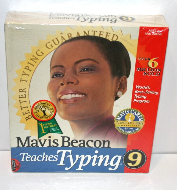 NEW MAVIS BEACON Teaches Typing 9 Computer Software Program for Windows