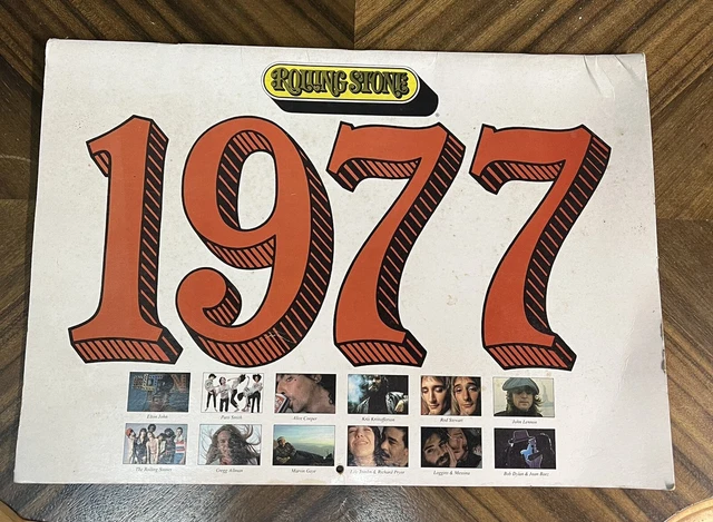 Vintage Rolling Stone Calendar 1977 used