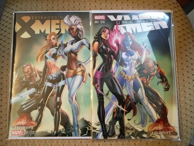Extraordinary + Uncanny X-Men #1 J. Scott Campbell Connecting EXCLUSIVE COLOR NM