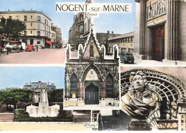 94 Nogent Sur Marne #Mk52603 La Rue Charles De Gaulle Le College L Eglise Multi