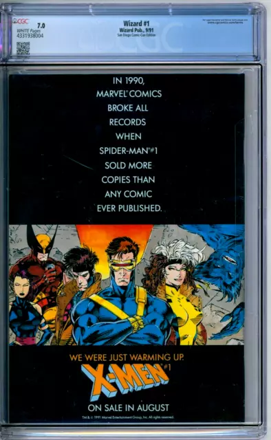 Wizard Magazine 1 CGC Graded 7.0 FN/VF San Diego Comic Con McFarlane 1991 2