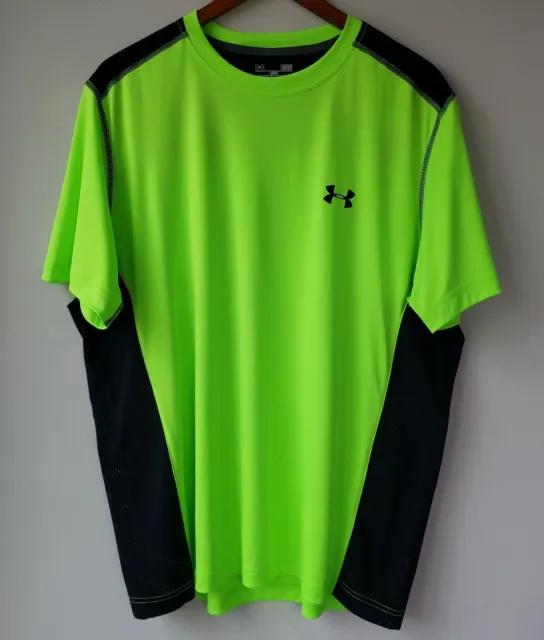UNDER ARMOUR HEATGEAR T-Shirt Perforated Loose Fit Size Large High ...