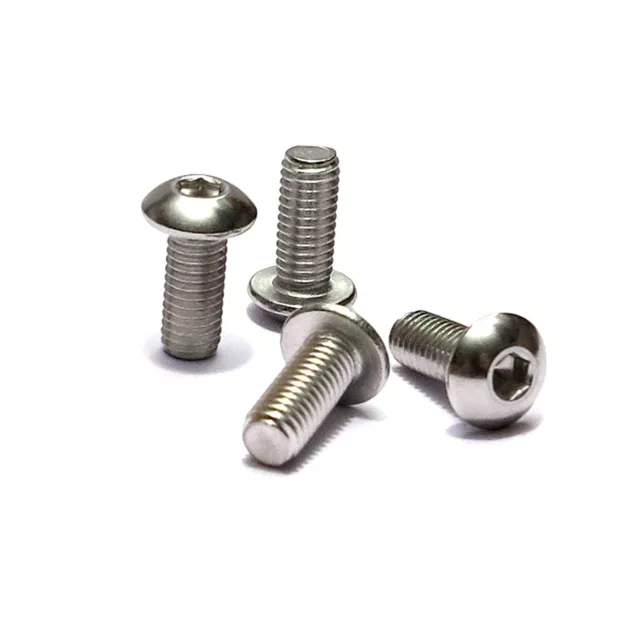 Stainless Steel Bicycle Bidon Bottle Cage Bolts x4 M5x12mm Silver Bike Screws 2