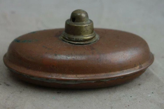 alte kleine Kupfer Bettflasche Puppenstube
