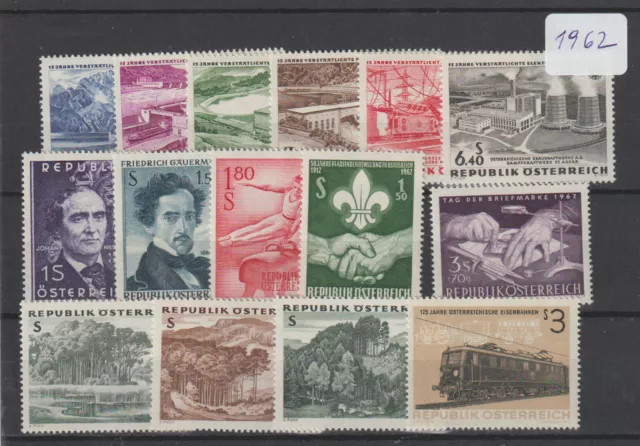 Österreich 1962 - kompletter Jahrgang - postfrisch - Luxus - siehe Abbildung
