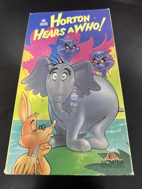 LOT VHS DR Seuss Horton Hears a Who + Horton éclose l'œuf pieds cristal ...
