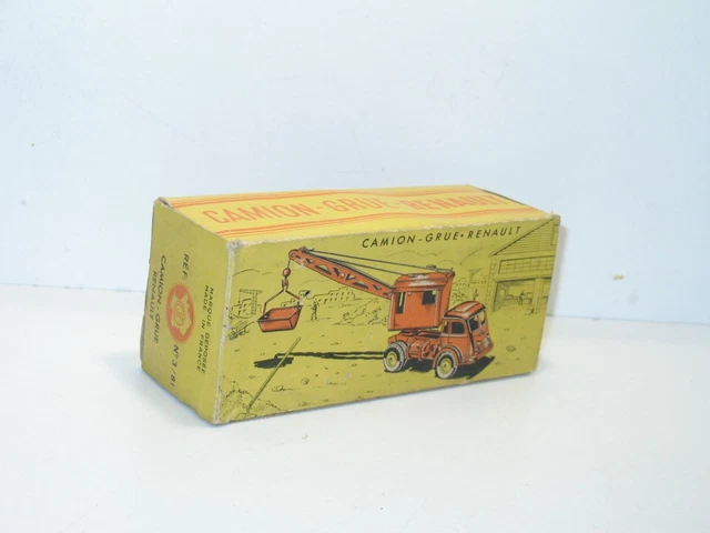 Camion Grue CIJ Renault Réf 3/81 - Année 1956 - Avec Boîte TBE