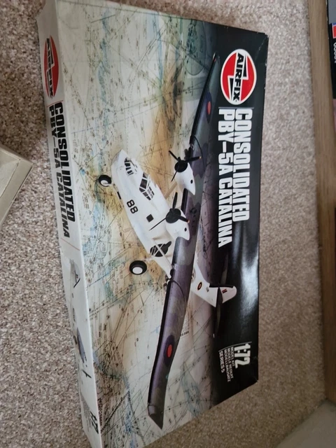 Pby Retro Rockets AIRFIX VINTAGE CONSOLIDATED PBY- 5A Catalina Model Kit 1:72 Scale £12. ...