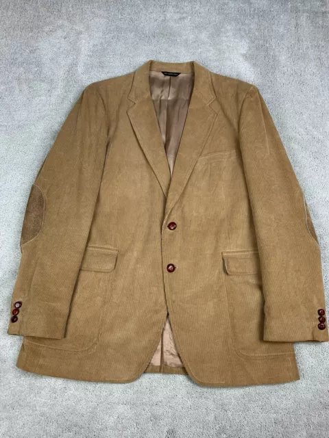 Woodmere Corduroy Brown Blazer Men's 46L Elbow Patches