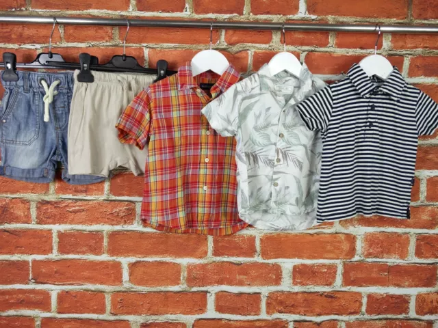 BABY BOY BUNDLE AGE 12-18 MONTHS RALPH ALUREN NEXT etc SHIRT SHORTS SUMMER 86CM