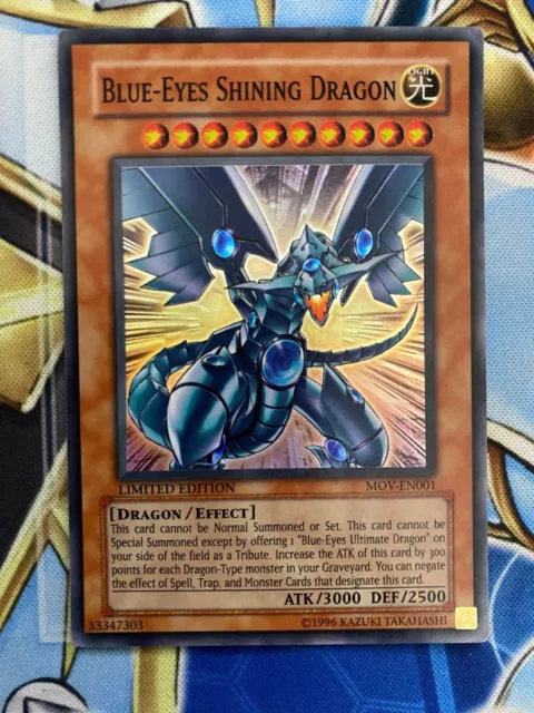 Yugioh - Blue-Eyes Shining Dragon - MOV-EN001 - Super Rare