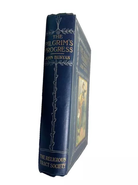 Antique Ornate Embossed Victorian Book THE PILGRIMS PROGESS John Bunyan 1904