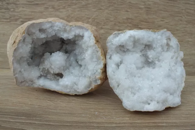 Quarz Druse Geode Marokko PAAR 0,80 kg (703)