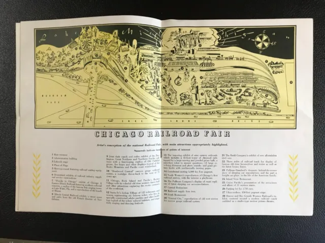 Circa 1948 Chicago Railroad Fair Official Guide Book and Program 3