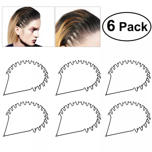 6 piezas diademas portátiles de onda chic de moda cintas para el cabello aros para el cabello