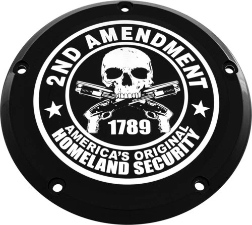 Black 2A Derby Cover Custom Engraving PATR19-12BG