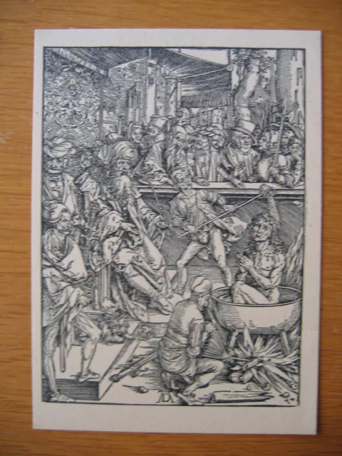 ( AD ) Albrecht Dürer : Das Martyrium des Evangelisten Johannes / Halle (Saale)