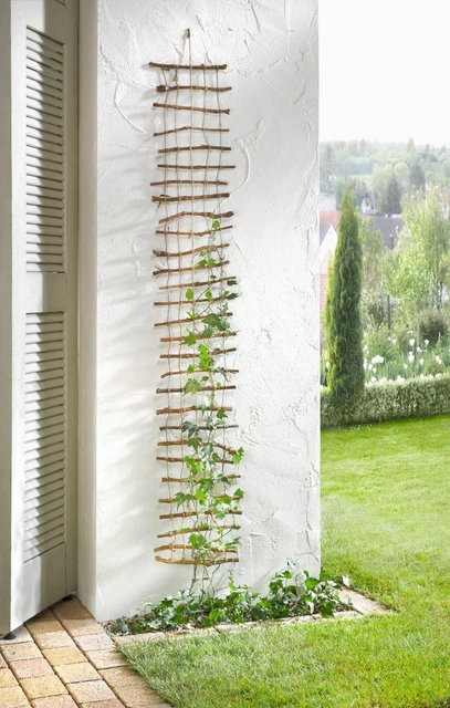 Salvare Set 2x Deko-Gitter Reisigstäbe Con Hanfschnüren Bellissima Eye-Catcher