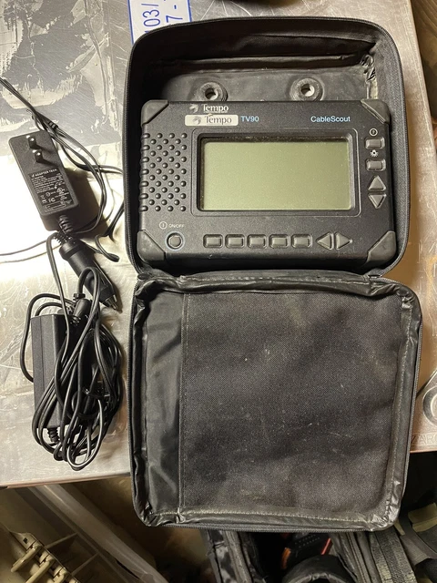 Tempo CableScout TV90 Coax CATV TDR Cable Tester