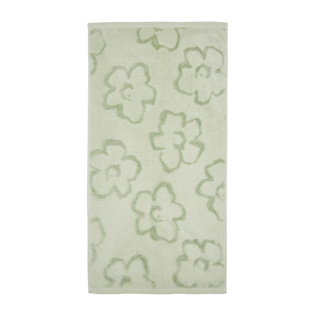 TED BAKER MAGNOLIA Hand Towel Soft Green OEKO TEX Velour Cotton